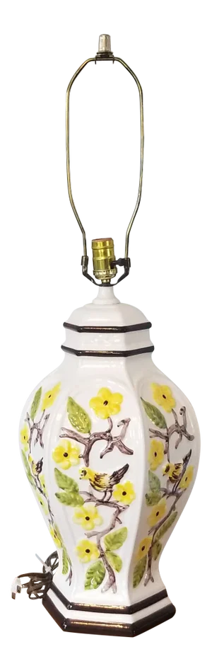 Late 20th Century Chinoiserie Ginger Jar Table Lamp