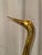 Mid-Century Modern Vintage Mid-Century Style Cast Aluminum Gilt Crane Sculptures - A Pair For Sale - Image 3 of 8