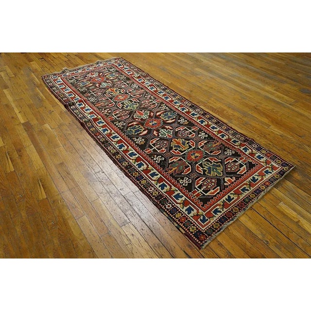 19th Century Caucasian Kazak Carpet ( 3'2" x 7'8" - 97 x 234 ) For Sale - Image 4 of 11