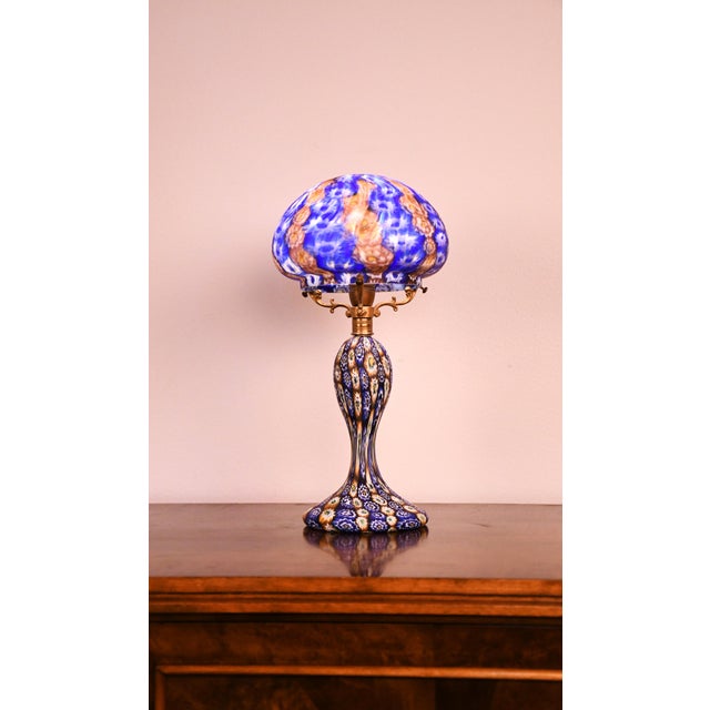 Italian Art Glass Table Lamp by Fratelli Toso, 1930s For Sale - Image 6 of 13