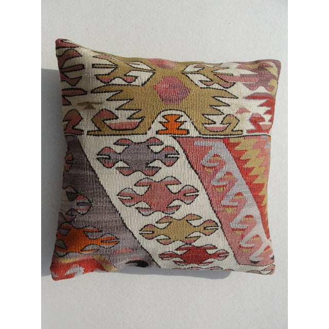 Kilim Rug Pillow For Sale - Image 4 of 11