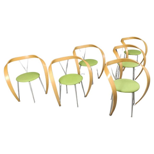Revers Dining Chairs attributed to Andrea Branzi for Cassina, 1993, Set of 6 For Sale - Image 15 of 15