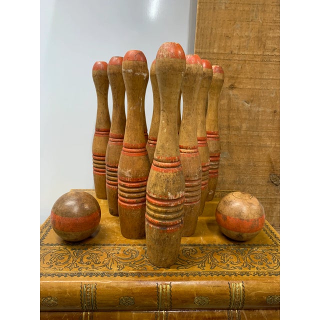 Early 20th Century Early 20th Century Set of Wooden Skittles- 12 Pieces For Sale - Image 5 of 6