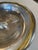 Modern Italian Glass and Silver-Plate Serving Bowl With Brass Rim, 1970s For Sale - Image 3 of 9