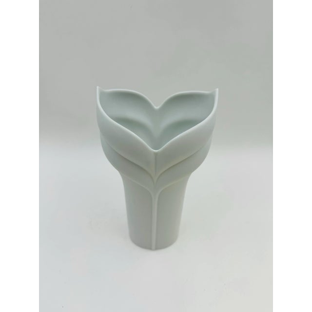 Mid-Century Modern Rosenthal White Bisque Calla Lily Vase by Ute Feyl of Germany For Sale - Image 3 of 6
