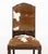 Rustic Cow Hide Upholstered Side Chair For Sale - Image 3 of 7