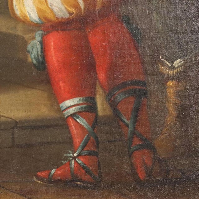 Biblical Scene of King Solomon's Idolatry, Oil on Canvas For Sale - Image 12 of 15