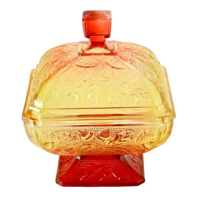 Golden Autumn Acorn Pedestal Box For Sale
