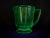 Vintage Depression Uranium Glass Footed Measuring Cup 1 Qt / 4 Cups / 32 oz Condition: Used, scratches, no chips, no...