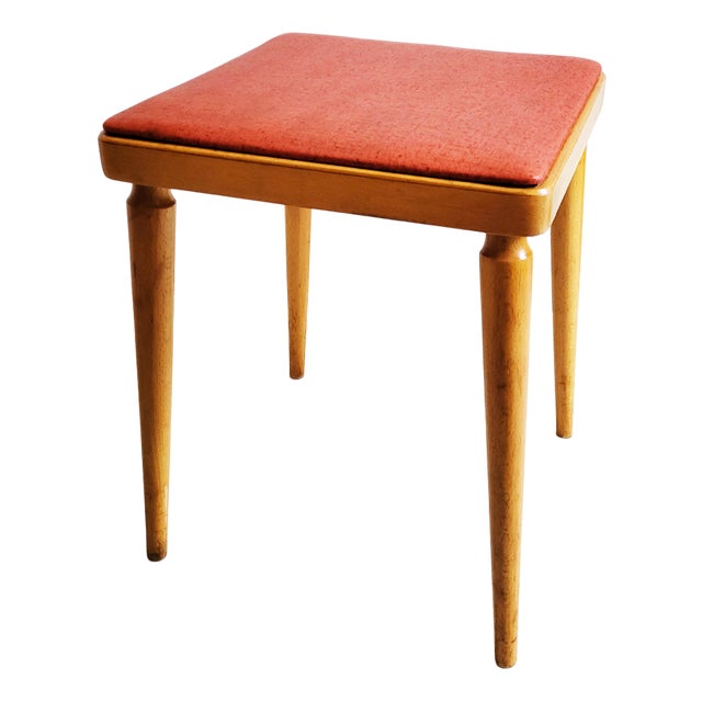 Mid-Century Modern Stool attributed to Franz Schuster, 1950s For Sale