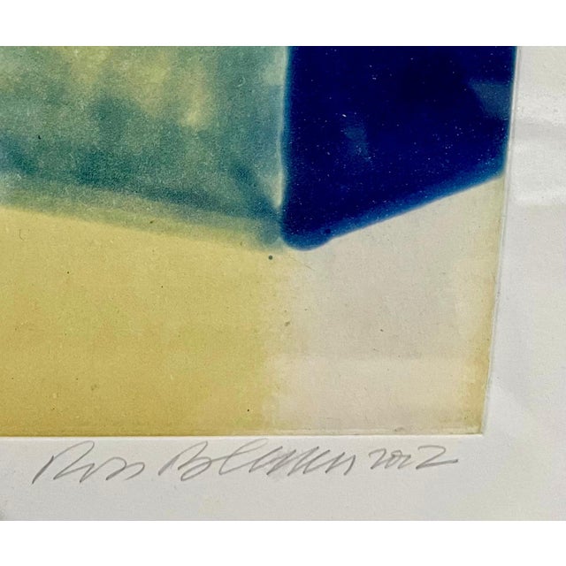 Ross Bleckner, Abstract Aquatint Etching Ross Bleckner Zig Zag lines New York Artist D Loop, 2002 For Sale In Miami - Image 6 of 7