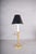 Black Brass Bouillotte Table Lamp with Adjustable Black Metal Shade, 1950s For Sale - Image 8 of 16