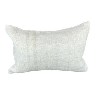 16 x 24 Hemp Pillow Turkish Cushion Natural White Pillow Cushion Cover For Sale