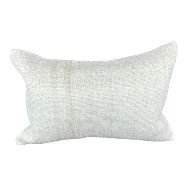 16 x 24 Hemp Pillow Turkish Cushion Natural White Pillow Cushion Cover For Sale