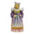 Mid Century French Faience Figural Figurine Traditional Costume and Headdress For Sale