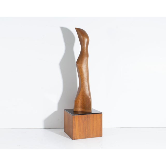 Contemporary 1972 Abstract Wood Sculpture by Alfredo Burlini For Sale - Image 3 of 7