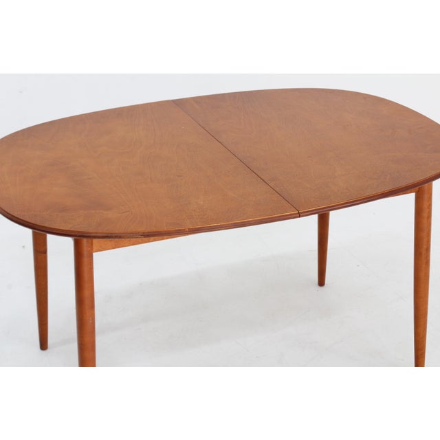 Wood Vintage Oval Extendable Dining Table from Asko, 1970s For Sale - Image 7 of 11