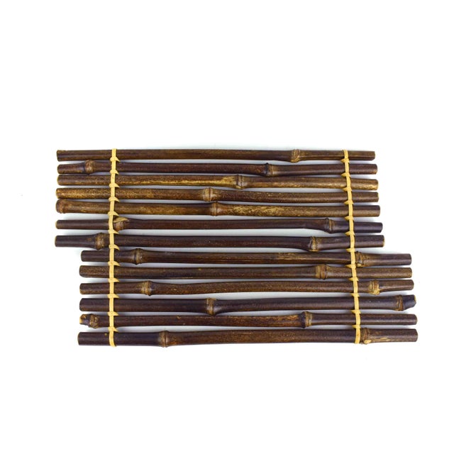 Mid 20th Century Handmade Natural Bamboo Flower Ikebana & Bonsai Stand Kadai Raft - 4 Pieces For Sale - Image 4 of 11