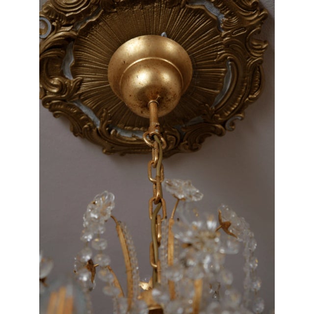 Italian Crystal Chandelier Mechini Firenze For Sale - Image 15 of 16