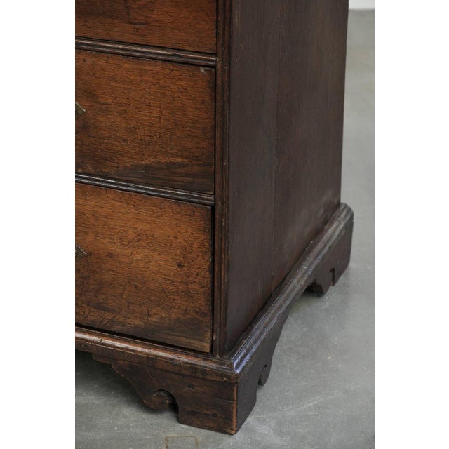 Antique English Oak Secretary Desk For Sale - Image 13 of 14