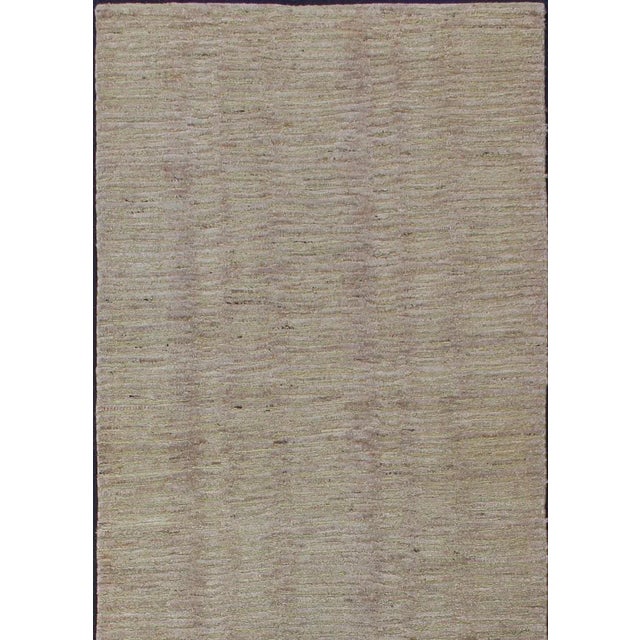 Modern Wool and Silk Runner From Nepal With All-Over Design For Sale - Image 4 of 13