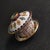 Vintage Chinese Cloisonné Enamel Floral "Three-Piece" Tea Bowl Set (Gaiwan) For Sale - Image 4 of 6