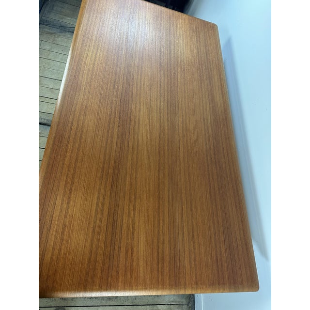 Vintage Scandinavian Teak Dining Table with 2 Integrated Extensions, 1970s For Sale - Image 11 of 13