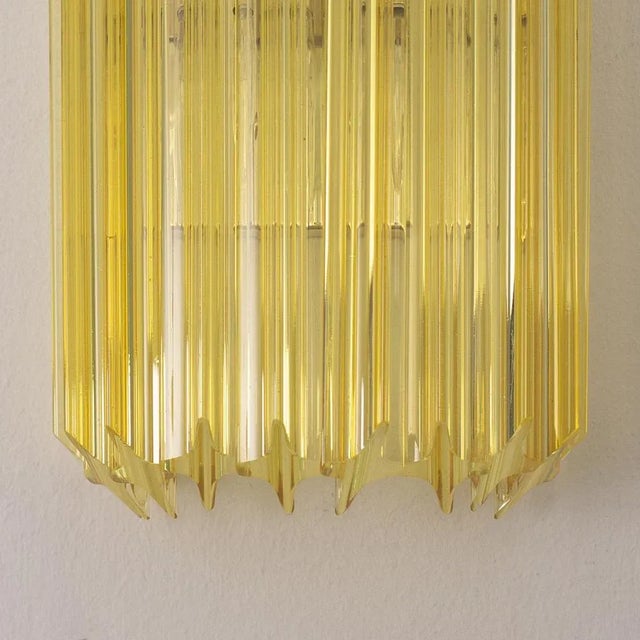 Gold Wall Lamps in Murano Glass, 1990s, Set of 2 For Sale - Image 8 of 12