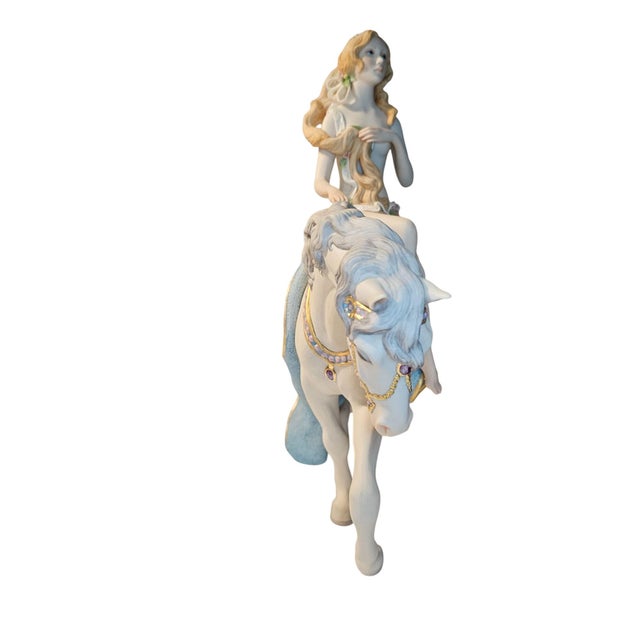 Cybis Porcelain Lady Godiva Riding Horse Figurine by Lynn Klockner Brown Le 200 For Sale - Image 11 of 14