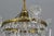 French Empire Crystal Glass and Brass Chandelier, 1930s For Sale - Image 9 of 18