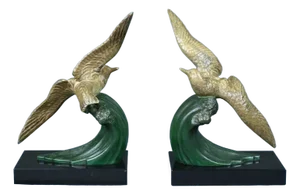 Regulate Bookends from Mélo, 1930, Set of 2