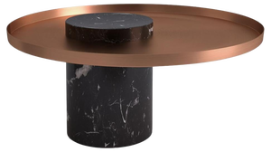 Low Black Marquina Marble Guéridon by Sebastian Herkner