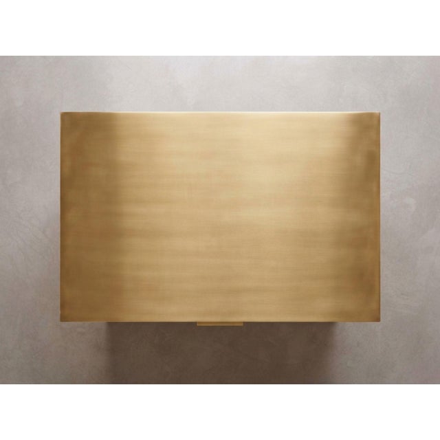 Arcana Mother-of-Pearl & Brass Three-Drawer Nightstand by House of Jaipur For Sale - Image 4 of 8