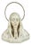 Vintage 20th Century Madonna Virgin Prayer Bust in Glazed Ceramic from Pannunzio For Sale