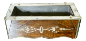 Vintage Etched Venetian Mirrored Planter Trough, 1920s