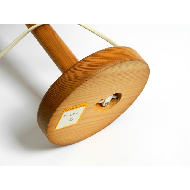Very Swedish Pine Bent Veneer Table Lamp by Gb Solbackens Svarveri, 1970s For Sale - Image 11 of 18