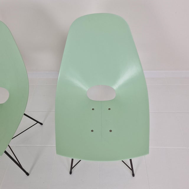 Set of Mid-Century Dining Chairs by Augusto Bozzi for Saporiti, Italy 1950s For Sale - Image 10 of 18