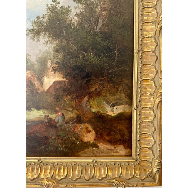 Beautiful oil painting from famous Victorian painter Edward Williams (1781-1855). Williams is considered the patriarch of...