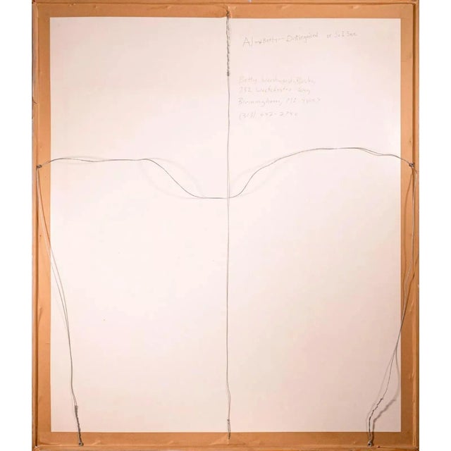 Black Betty Woodward-Bosley So I See Signed Modern Figurative Drawing on Paper Framed For Sale - Image 8 of 9