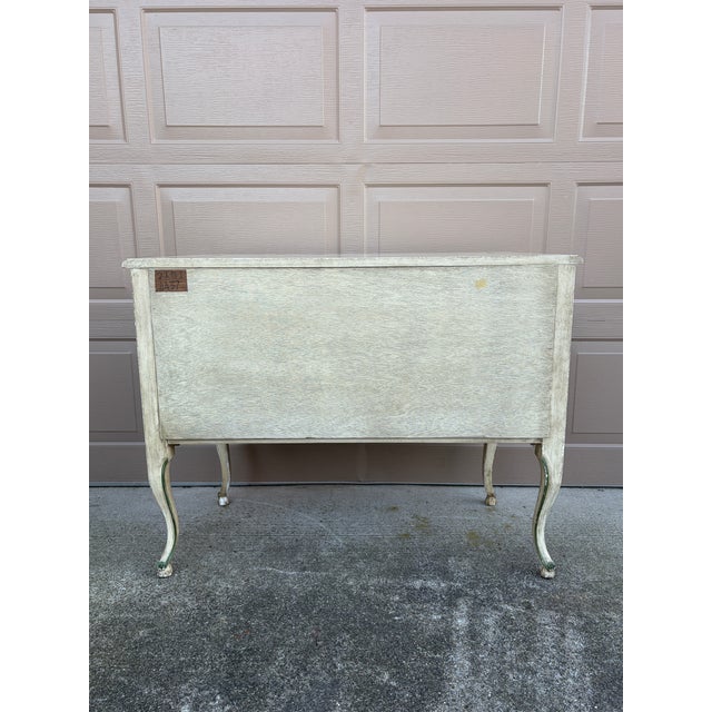 Bodart Louis XV Painted Chest in Sage and Cream, a French Country Revival For Sale - Image 16 of 16