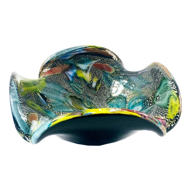 Tutti Frutti Murano Glass Bowl by Dino Martens, Italy, 1950s For Sale