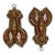 Rare Original Matching Pair of Early 1900s Antique Germany Hand Wrought Solid Copper Lobster Kitchen Molds For Sale