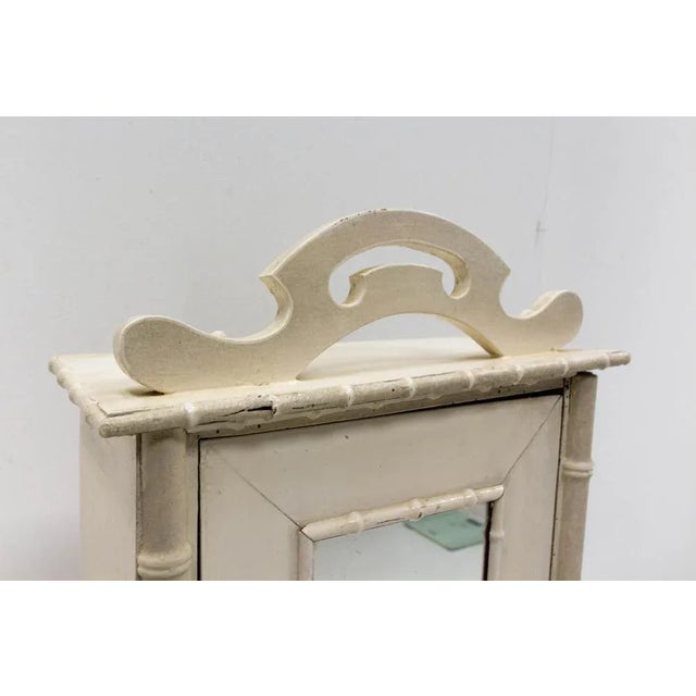 Wood French Armoire with Mirror, 1900s For Sale - Image 7 of 8