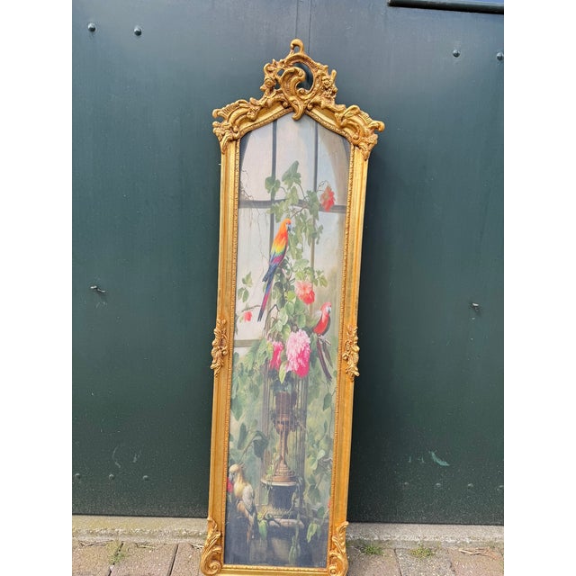 1970s French Louis XVI Gold Beech Bird Wall Art - 1 Pc For Sale - Image 9 of 12
