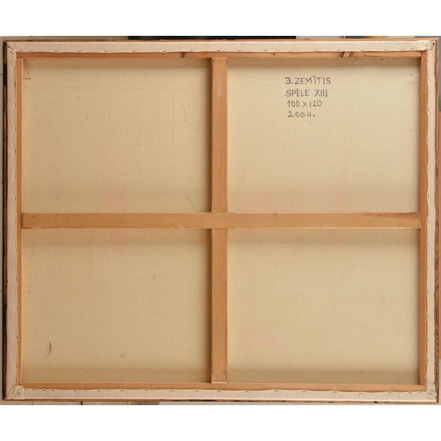 Janis Zemitis, Game XIII, 2004, Oil Painting on Canvas For Sale - Image 4 of 5