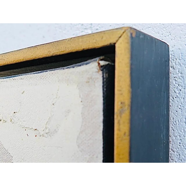 Vintage Abstract Mid Century Modern Lee Reynolds Insp Oil Butterfly Painting Framed For Sale - Image 9 of 13