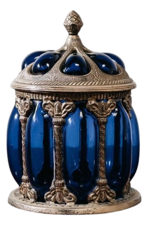 Large Royal Sheffield Collection Blue Service Jar, 1950s
