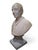 White Unknown Artist, Bust of Pope Leo XIII, 19th Century, Alabaster on Later Porcelain Pedestal For Sale - Image 8 of 14