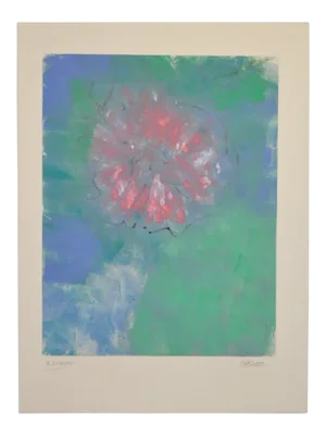 Arthur Krakower "A Flower" Original Monotype C.2004