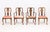 Set of Four Queen Anne Style Walnut Dining Chairs, two armchairs and two side chairs, with pink velvet upholstered seats...